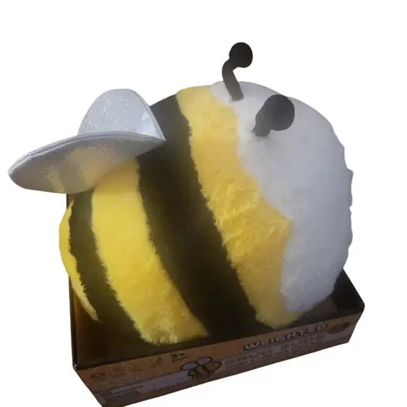 Pink Sky Weighted Snug Bud Bumble Bee Plush Stress Support Snuggle Buddy Calm - Picture 3 of 9